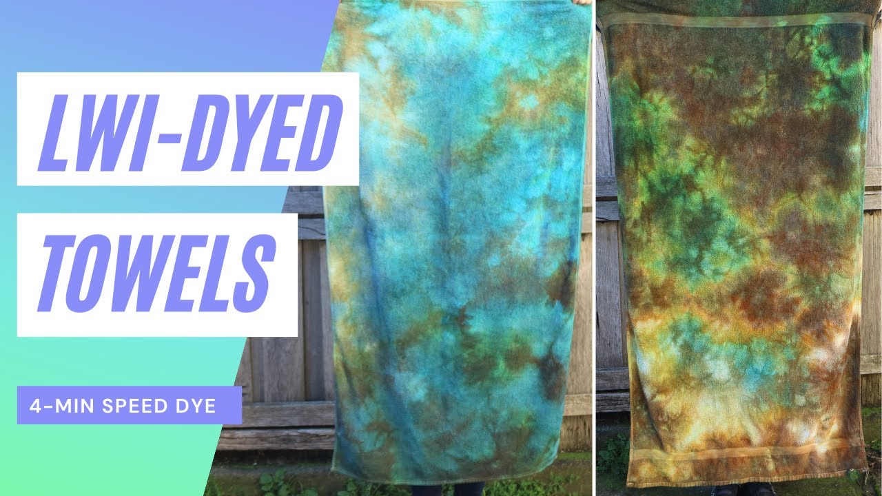 Low Water Immersion Dyeing Towels! Surprising tiedye technique. YouTube