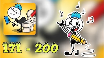 Troll Master - DOP - Draw One Part - Stickman Puzzle - All Levels 171 - 200 - Gameplay - Walkthrough