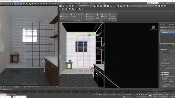 3DsMax Tutorials, Learn Texturing a Bathroom from Scratch in 3dsmax. ( Part 8)