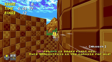 srb2 2.2.2 TAS green flower zone act 2 (super mystic sonic) (0:8.77)