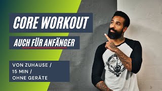 15 MIN BAUCH WORKOUT FÜR ZUHAUSE/ Core stärken, Fett verbrennen &amp; abnehmen