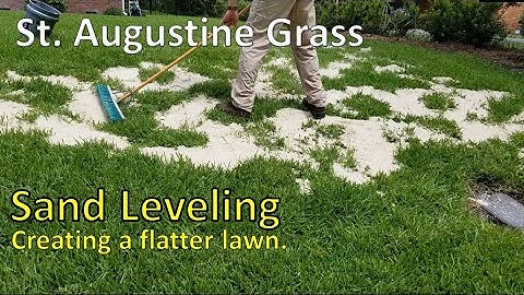 Sand Leveling St. Augustine Grass - Flatten a Bumpy Lawn - Keep it Simple