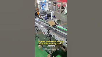 Customized Powder Sachats Packing Line ⑥ Labelling