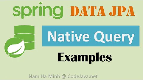 Spring Data JPA Native Query Examples