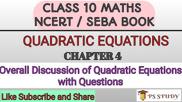 Basics of Quadratic Equations | Factorisation | Completing the square |  Quadratic formula