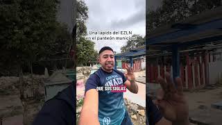 Una lápida del EZLN en el panteón municipal