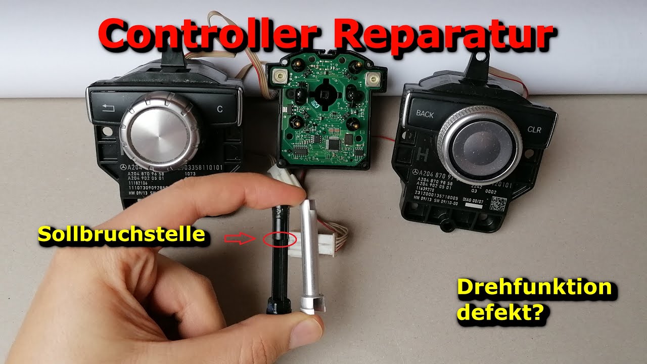 Comand Controller Knob, A2048700779 Reparatursatz für  Mehrschalter-Druckknopfwellen-Achsstifte Passend für C-Klasse W204, Comand  Knob Repair Set : : Auto & Motorrad