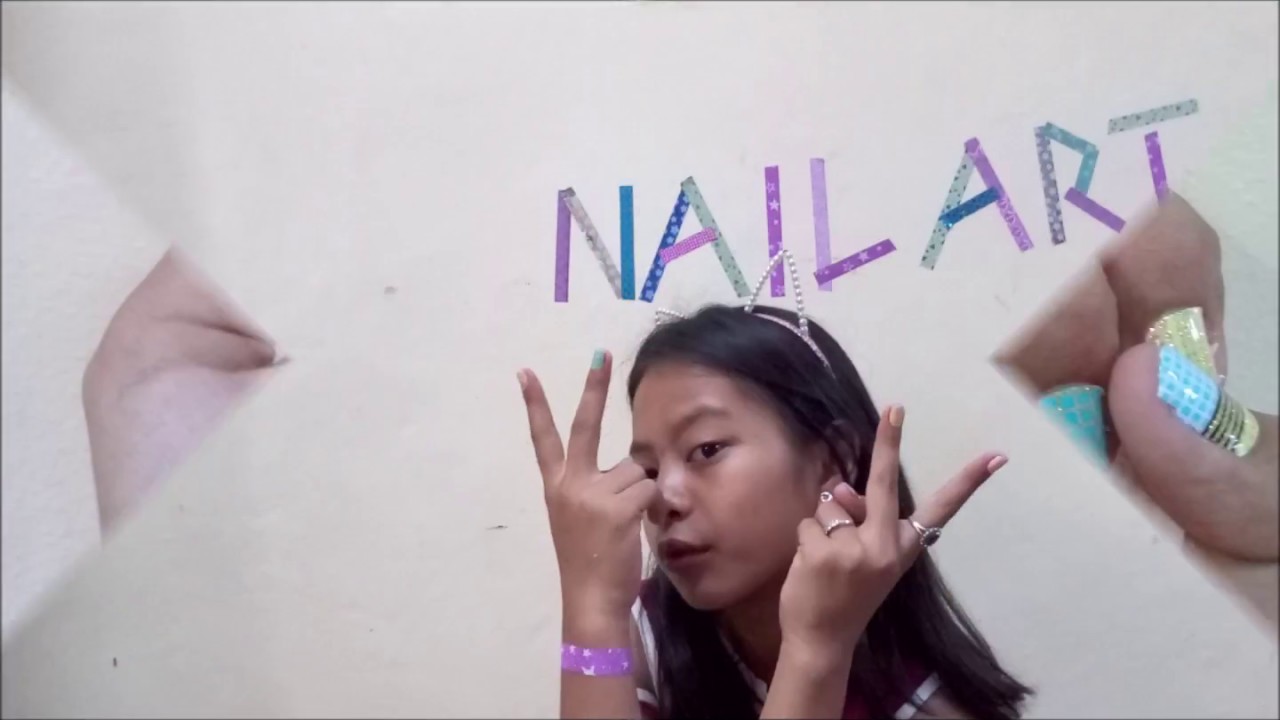 Easy steps in Nail Art stickers application YouTube