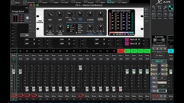XR18 Stereo Combinator Setup on master output.