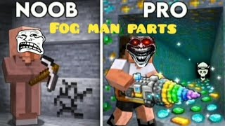 NOOB vs PRO Weapon Mining Battle! Fog Man parts