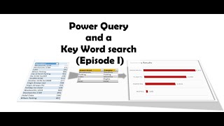 Search for key words with Power Query