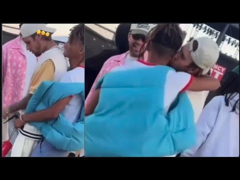 JUSTIN Bieber Kisses JADEN Smith After Getting HUMPED From The Back!