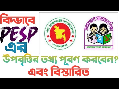 কিভাবে PESP এর EFT এর মাধ্যমে উপবৃত্তির তথ্য পূরণ করবেন? || DPE stipend ||Dewan's Vlog