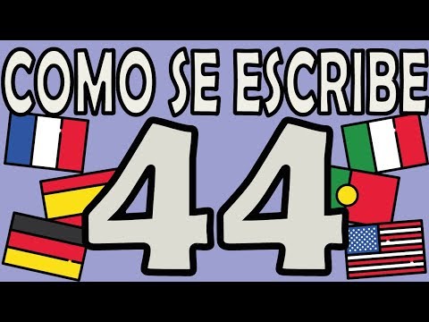 Video: ¿Cómo se escribe 44 en inglés?