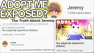 jeremy responded to roblox adopt me... (drama)