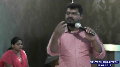 VELTECH MULTITECH DEPT OF MECHANICAL GUEST LECTURE - 18.07.2019