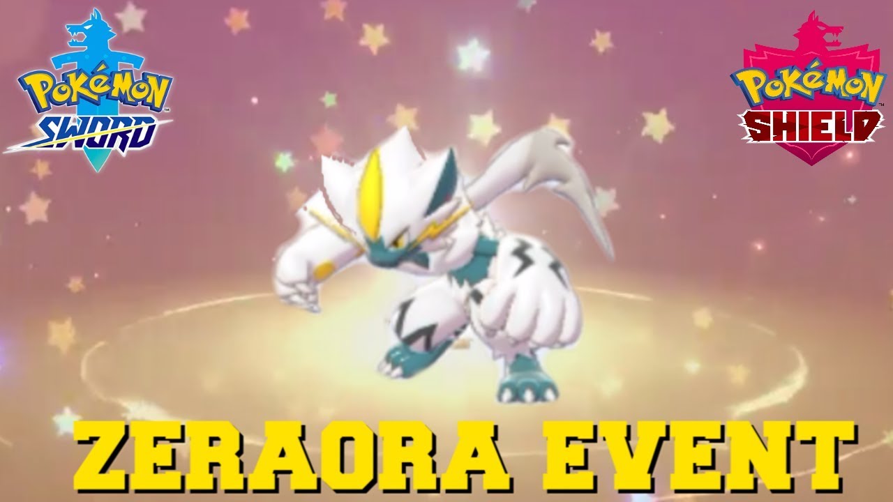 Zeraora Mystery Gift Event Pokemon Sword And Shield How To Get