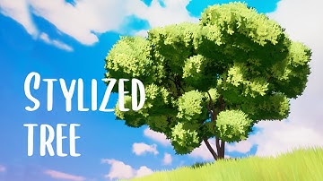 How to CREATE a stylized GHIBLI inspired TREE  - STEP BY STEP Tutorial -  UE5 and blender