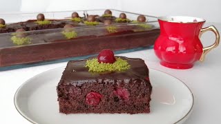 Yaşpasta Tadinda Şahane Bi̇r Vi̇şneli̇ Çi̇kolatali Kek Oldugaranti̇ Veri̇yorum Bu Keke Bayilacaksiniz