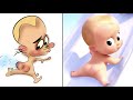 Baby boss drawing meme  cold heart cute music  disney cartoon meme drawing meme