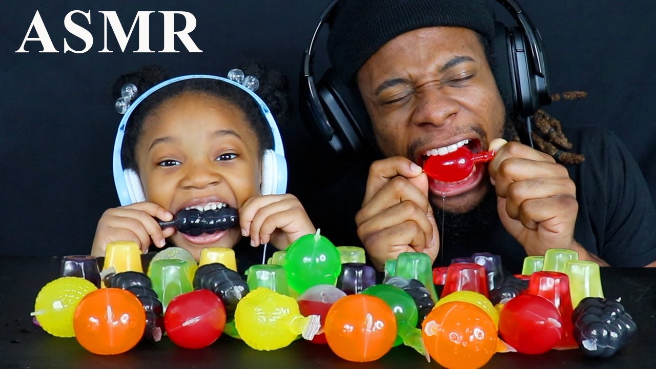 ASMR Tiktok Jelly Fruit Candy Challenge RAINBOW JELLY PARTY - JELLY ...
