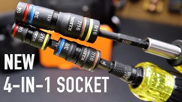 NEW Klein Tools Quad 4 Flip Socket - 651QS
