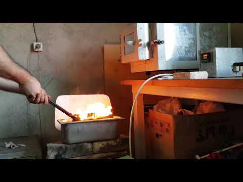 დანის პირის წრთობა ( ფხვნილოვანი უჟანგავი ფოლადი CPM-154CM) / Heat treating CPM-154CM /закалка