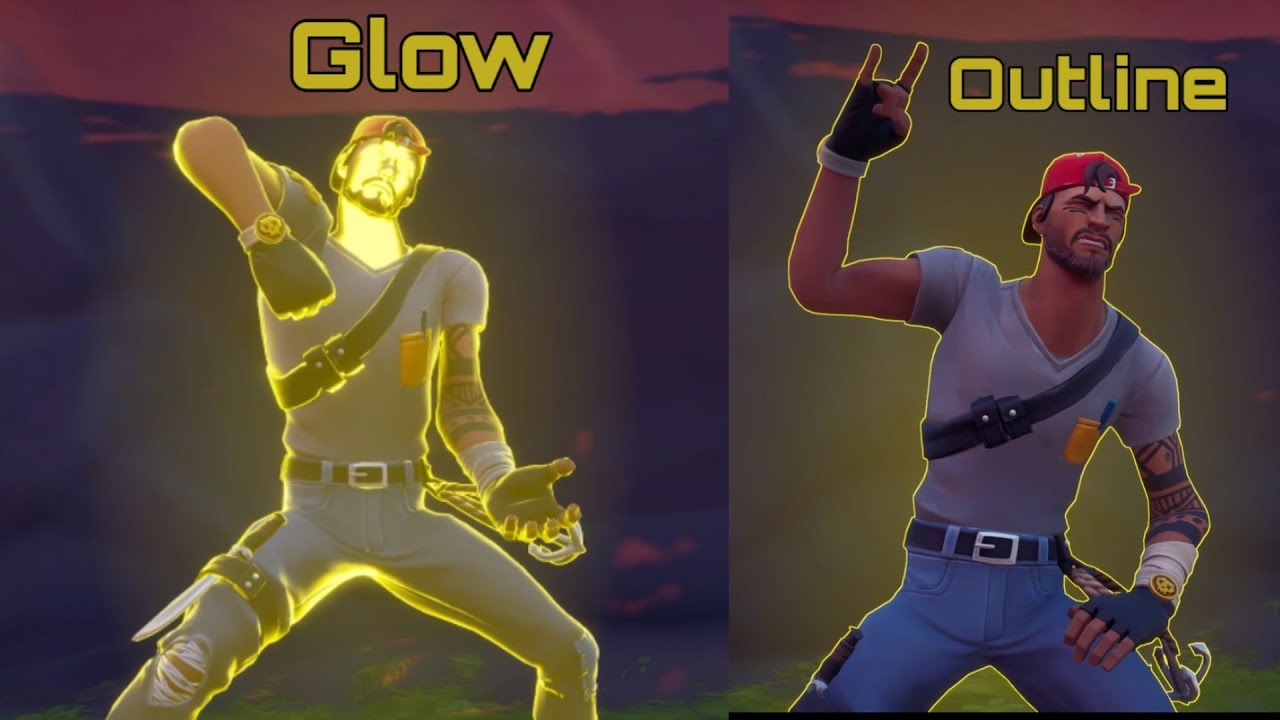 How to Glow in fortnite chapter 2 tutorial ( Character outline ) YouTube