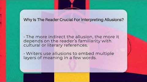 Why Is The Reader Crucial For Interpreting Allusions? - The Prose Path