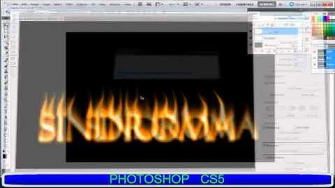 Photoshop CS5  Fire Text  (Tutorial)