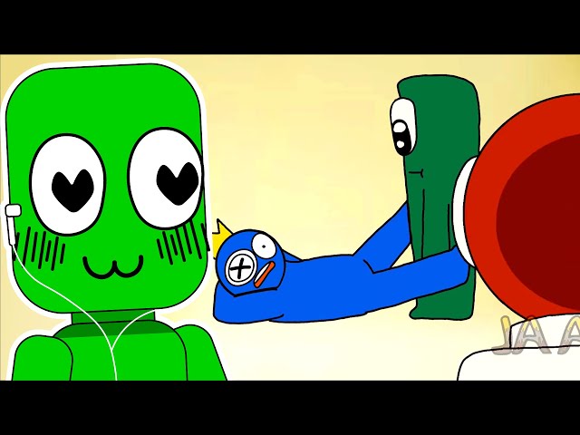 Blue x Green Bathroom - Rainbow Friends Animation meme 