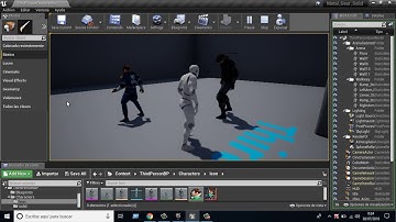 My first steps in Unreal Engine - Testing character editing