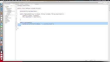 Java: Inheritance Example part 2