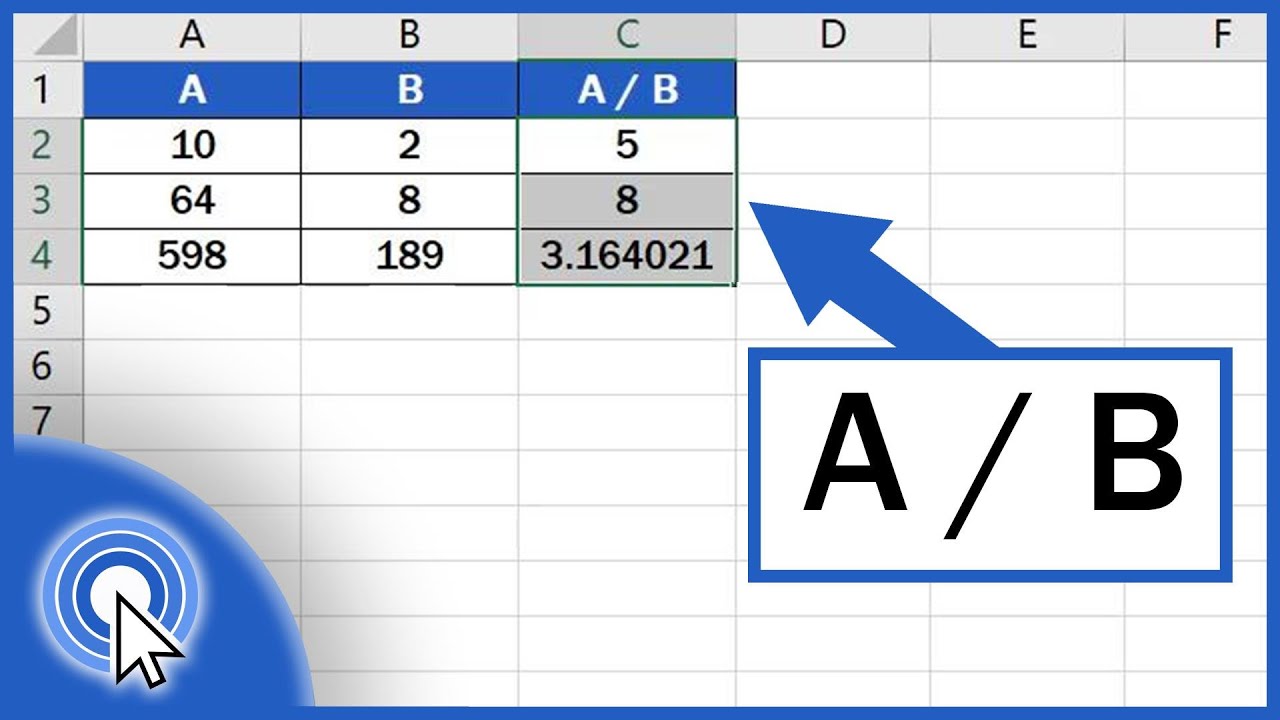 how-to-divide-numbers-in-excel-basic-way-youtube