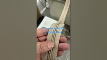 带画线切拉链裁切机zipper cutting machine with draw line