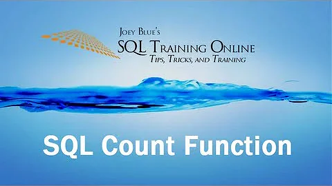 SQL Count Function - SQL Training Online - Quick Tips Ep13