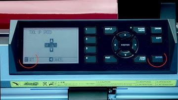 Graphtec CE6000 Tutorial - Navigating the Control Panel