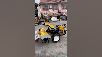 Powerful 4WD Diesel Mini Tiller in Action😱 🚜 | Compact Farm Machine for Easy Soil Cultivation #viral