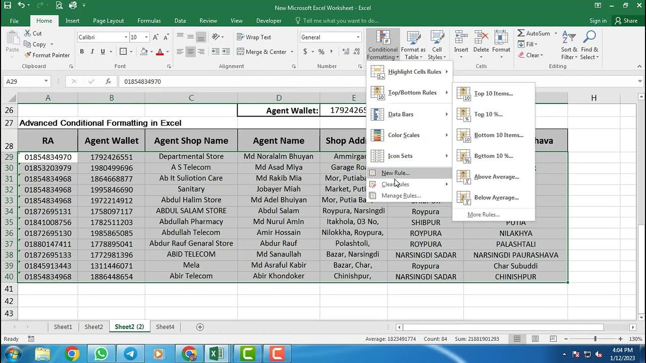 Advanced Conditional Formatting in Excel - YouTube