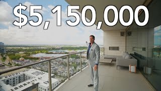 Inside $5.15M Breathtaking Penthouse in Plano, TX | Legacy West | Windrose Tower