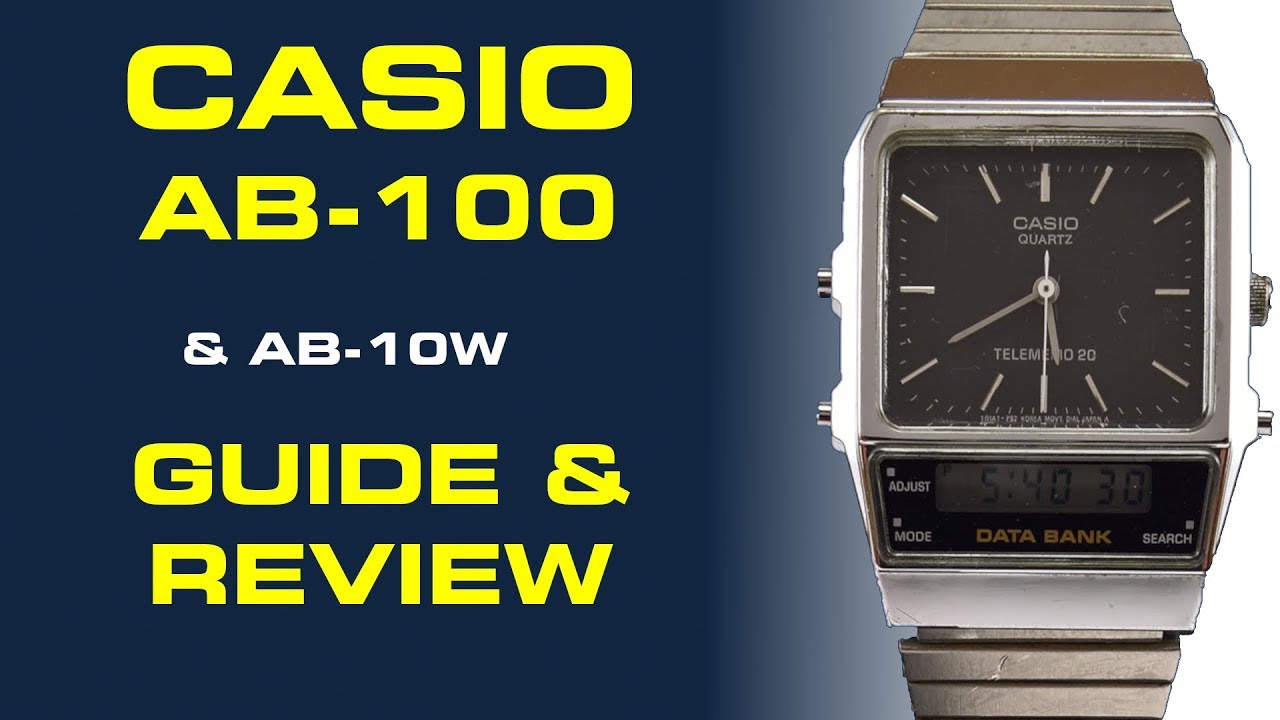 Medic Forbedre tavle Casio Data Bank Watches AB-100 and AB-10 Guide & Review - YouTube