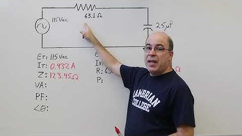 The R-C series circuit