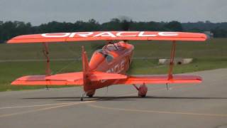 Sean Tucker aerobatics in his new Challenger III Biplane cutting ribbons at KHWY on 5/19/11