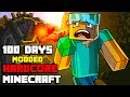 I Survived Hardcore Modded Minecraft For 101 Days using the largest modpack possible