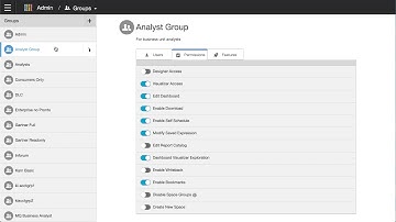 Infor Birst 7 for the enterprise admin