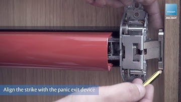 One locking point QUICK panic exit device installation – TESA ASSA ABLOY