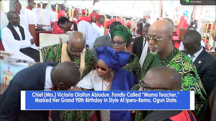 GOVERNOR DAPO ABIODUN OF OGUN STATE CELEBRATES HIS MOTHER'S 90TH BIRTHDAY  IN STYLE