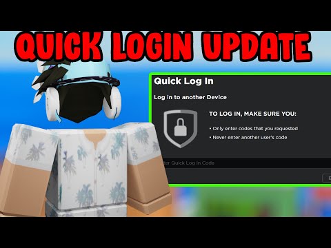 NEW ROBLOX QUICK LOGIN UPDATE