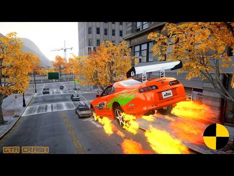 GTA 4 CRASH TESTING REAL CAR 818