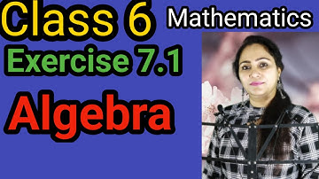 Class 6, Mathematics, Exercise 7.1, Algebra